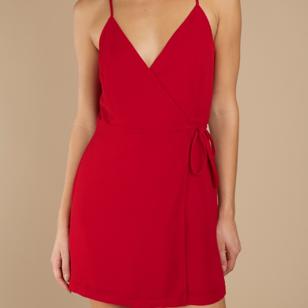 Red Wrap Dress